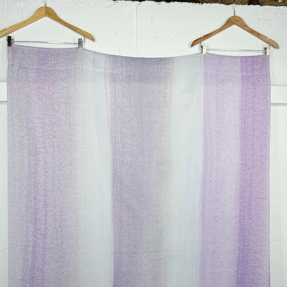 Society6 Set of 2 Purple and Gray Blackout Curtains 50 x 82”